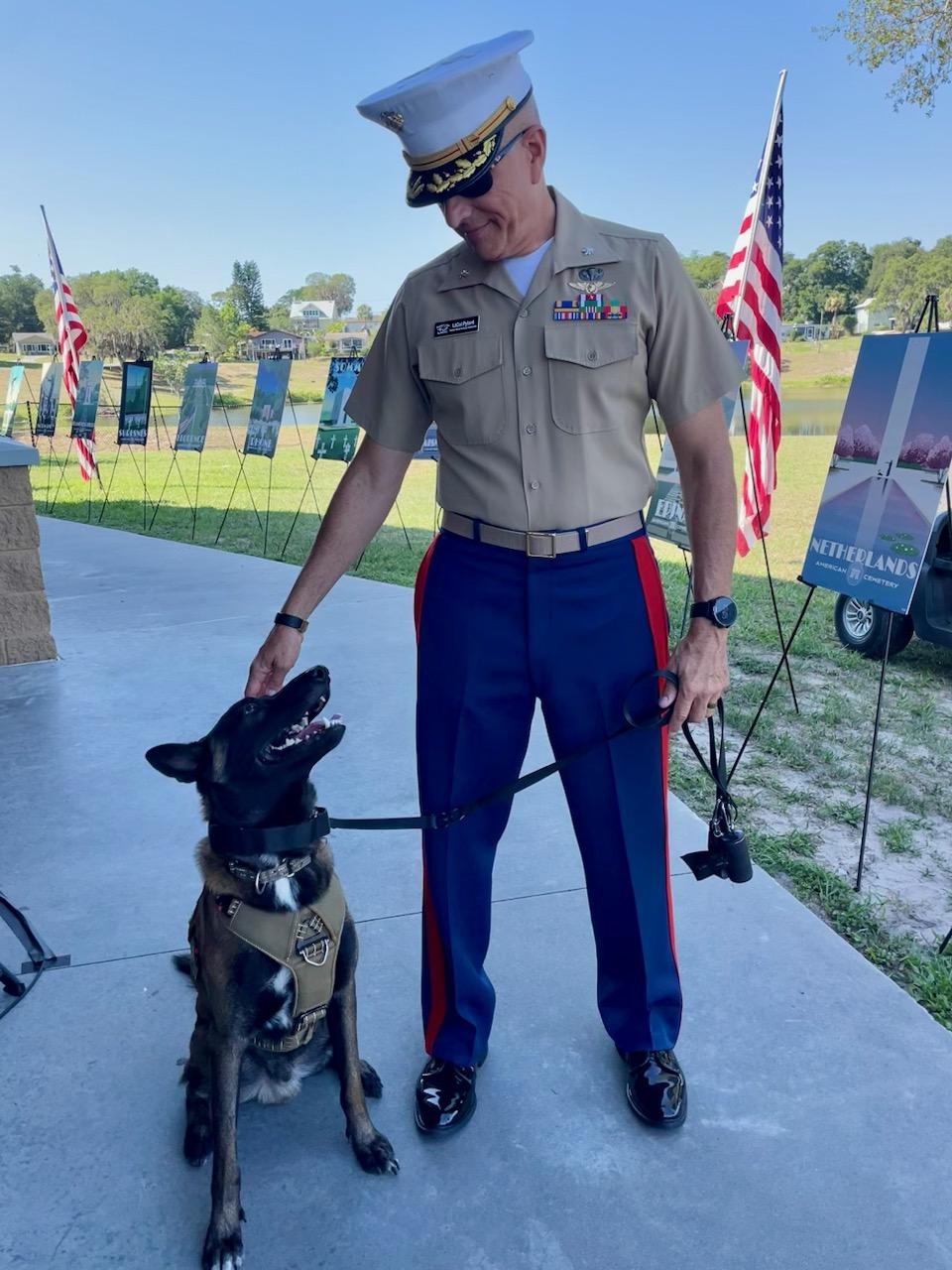 K9 Commandment and Lieutenant Colonel John Plyant