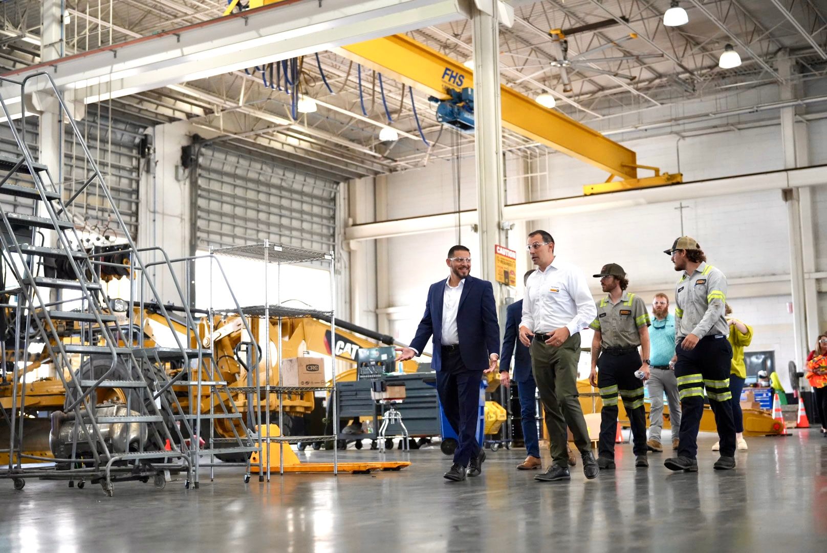 Commissioner Kamoutsas and Senior Chancellor Kevin O’Farrell visit the Ring Power Corporation’s St. Johns County Campus for Apprenticeship Week