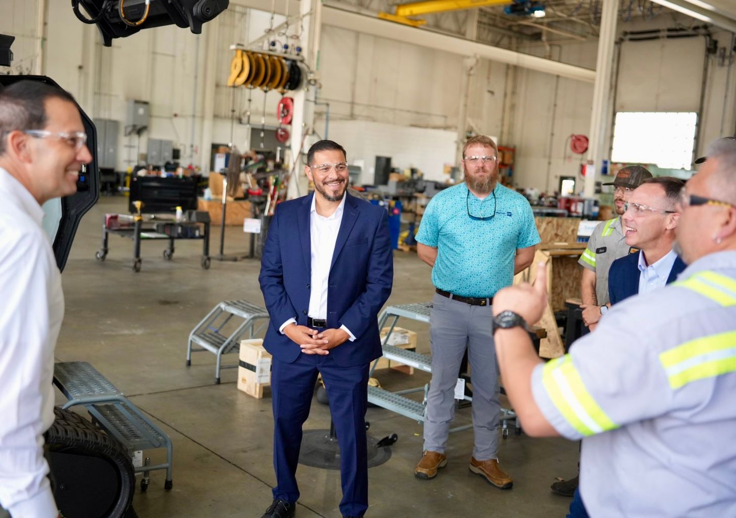 Commissioner Kamoutsas and Senior Chancellor Kevin O’Farrell visit the Ring Power Corporation’s St. Johns County Campus for Apprenticeship Week