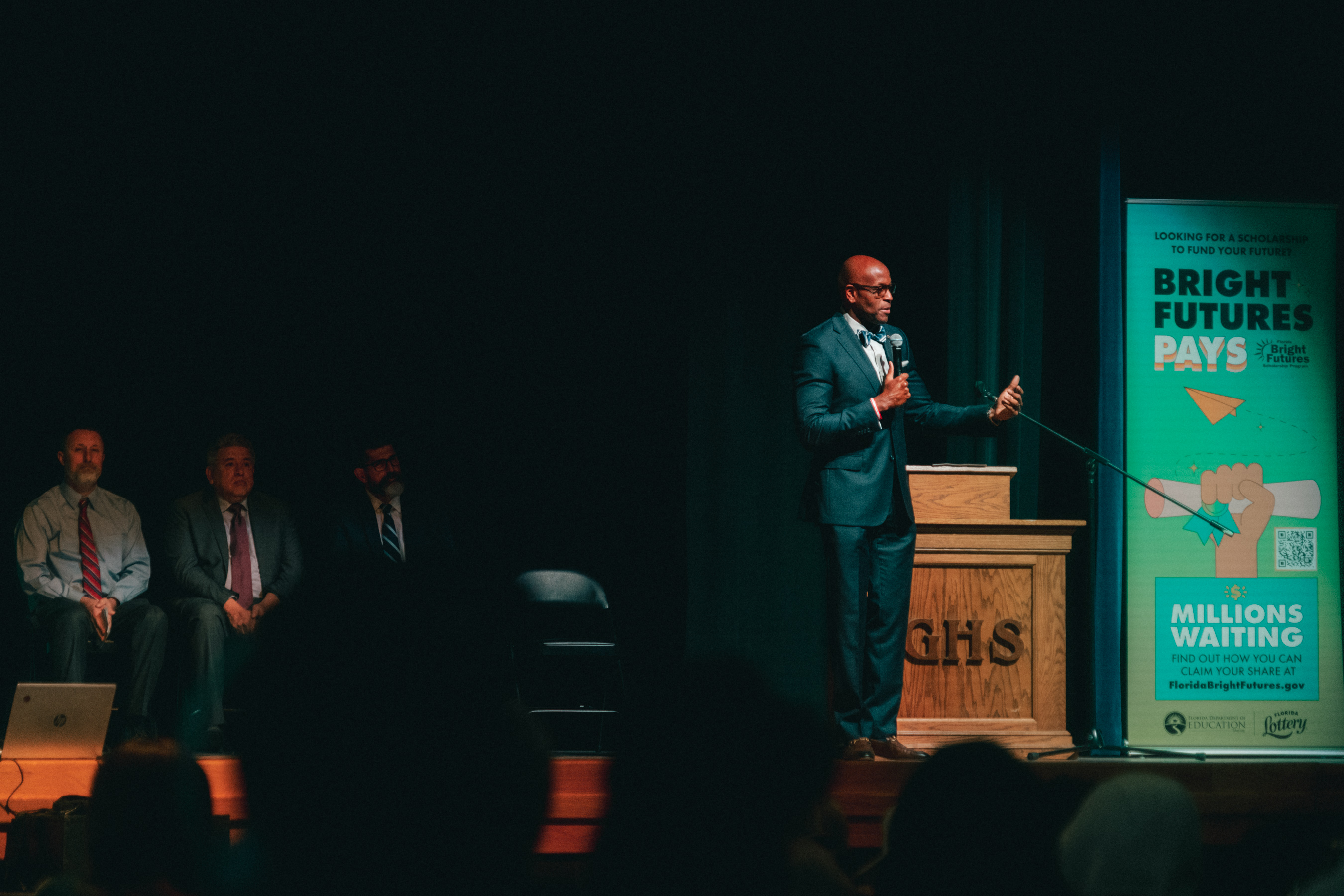 Secretary John F. Davis Speaking at Bright Futures Event